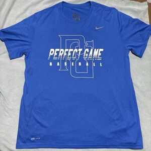 Nike Dri-FIT Blue Perfect Game Baseball Tee Size XL